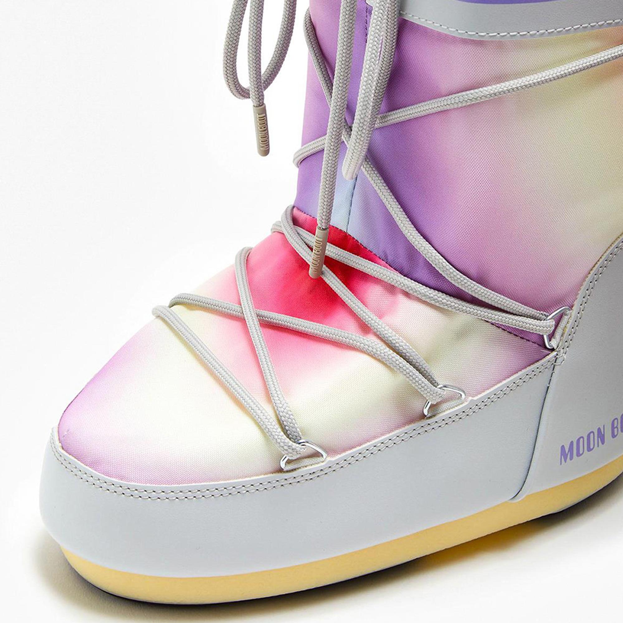 Moon Boot Mb Icon Rainbow Kadın Beyaz Kar Botu