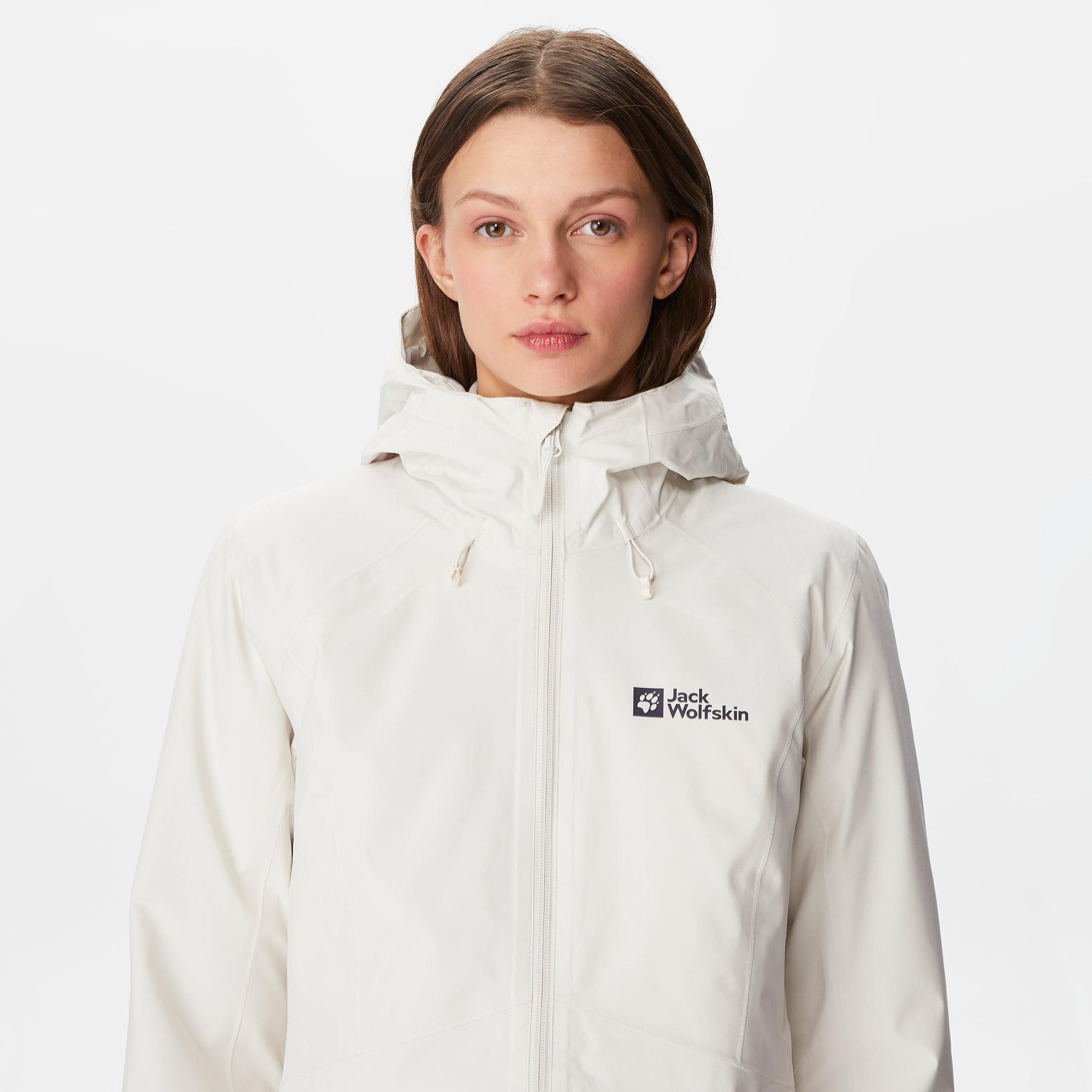 Jack Wolfskin Heidelstein Ins Kadın Krem Rengi Outdoor Ceket