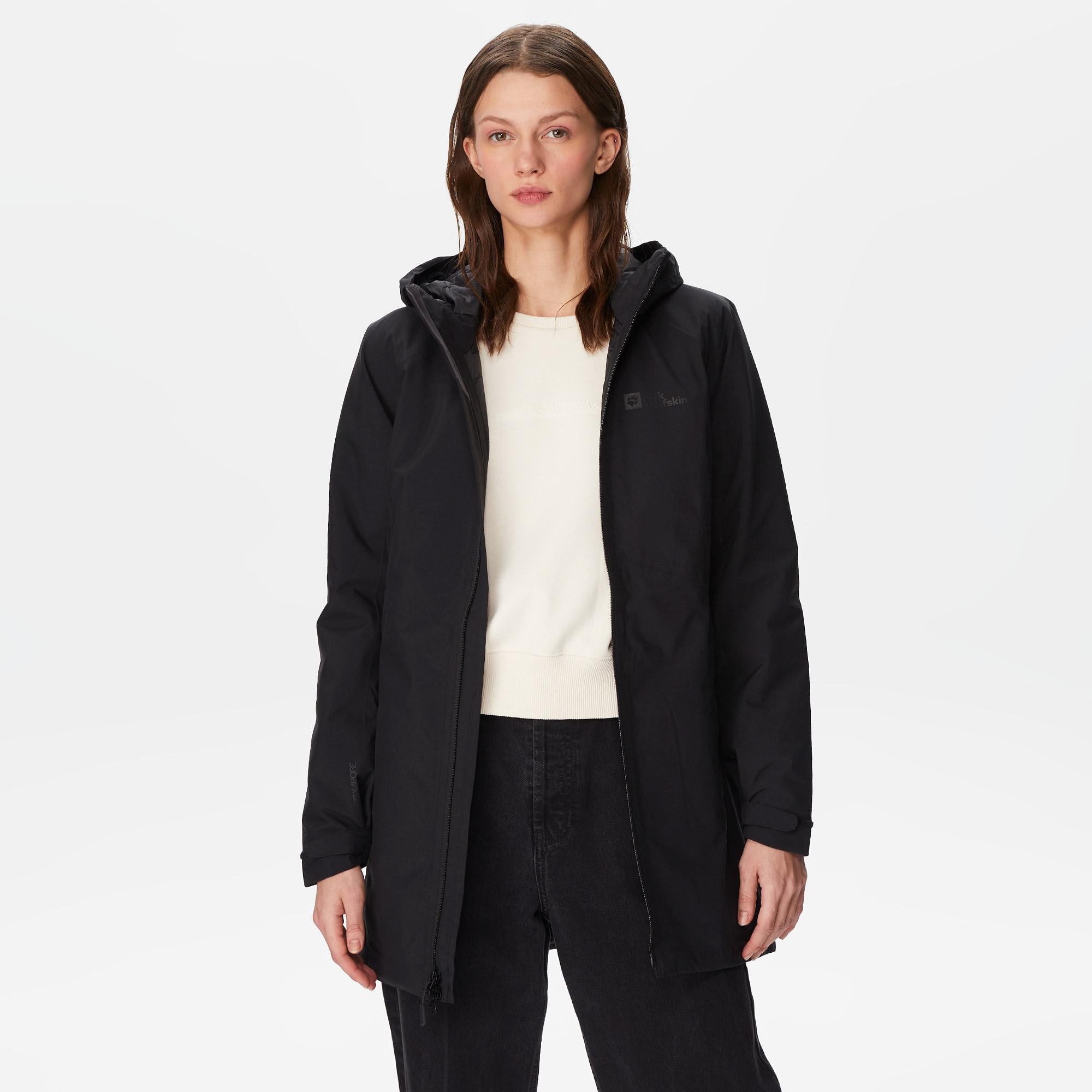 Jack Wolfskin Heidelstein Ins Kadın Siyah Mont