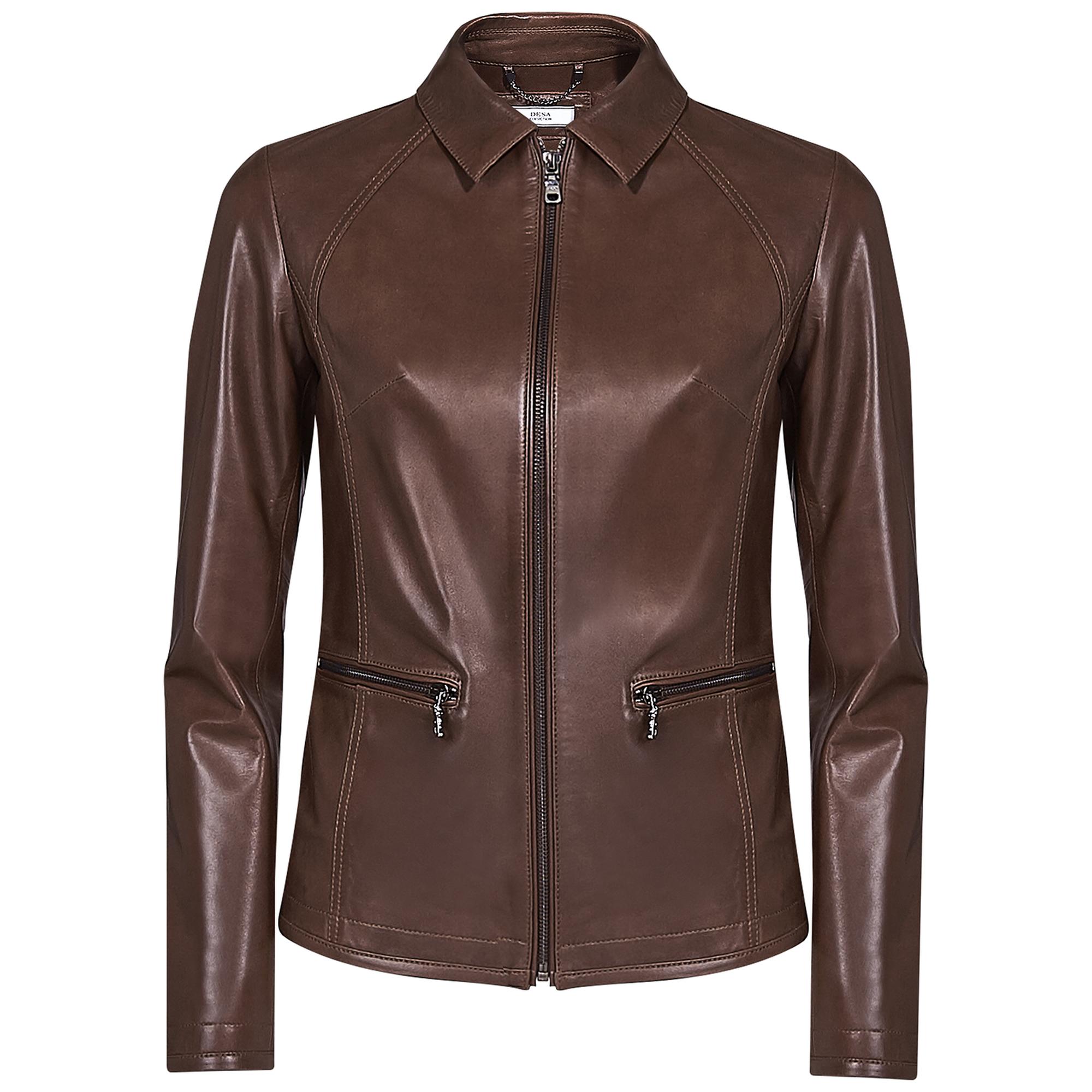 Alda Kadın Gömlek Yakalı Deri Ceket