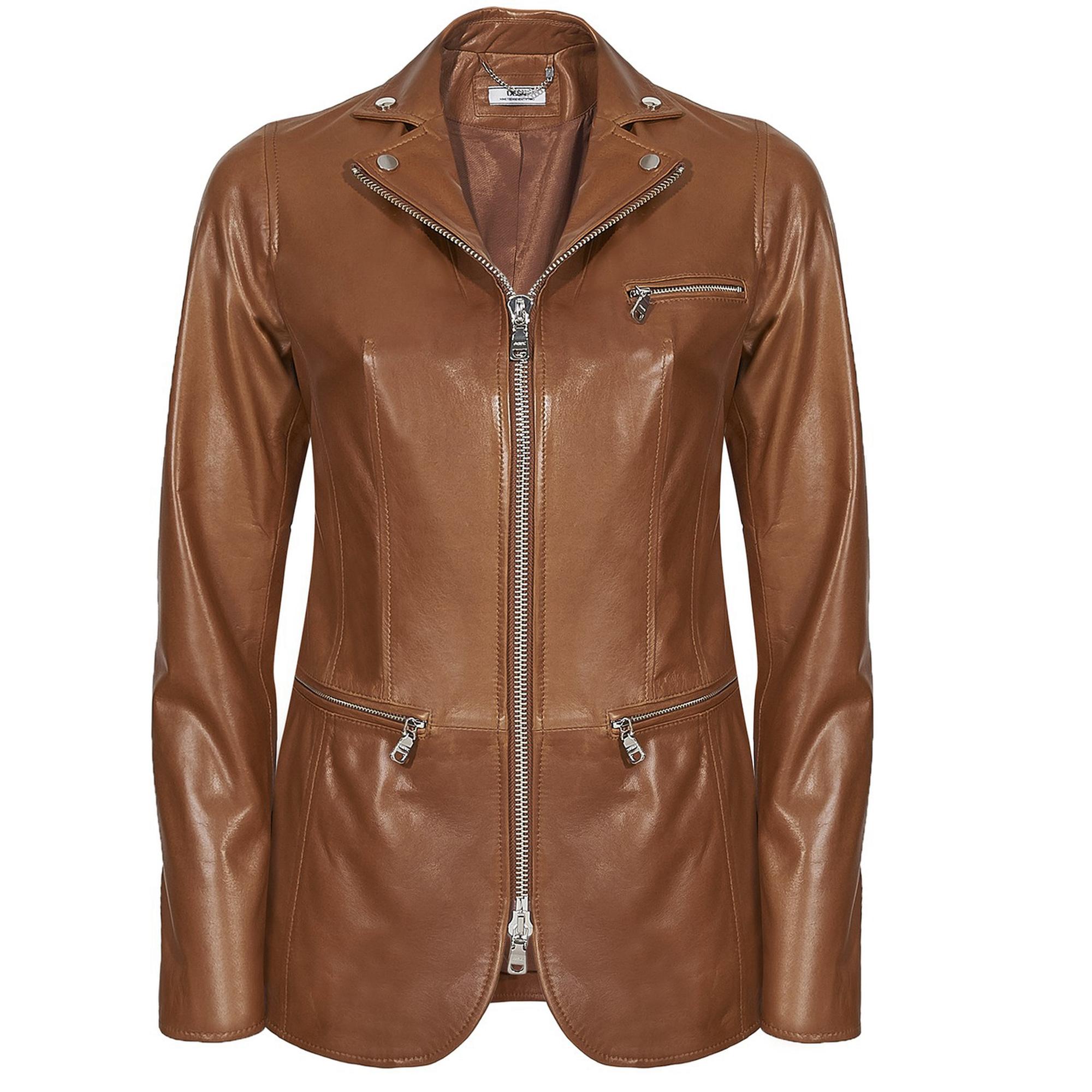 Elenore Kadın Deri Blazer Spor Ceket