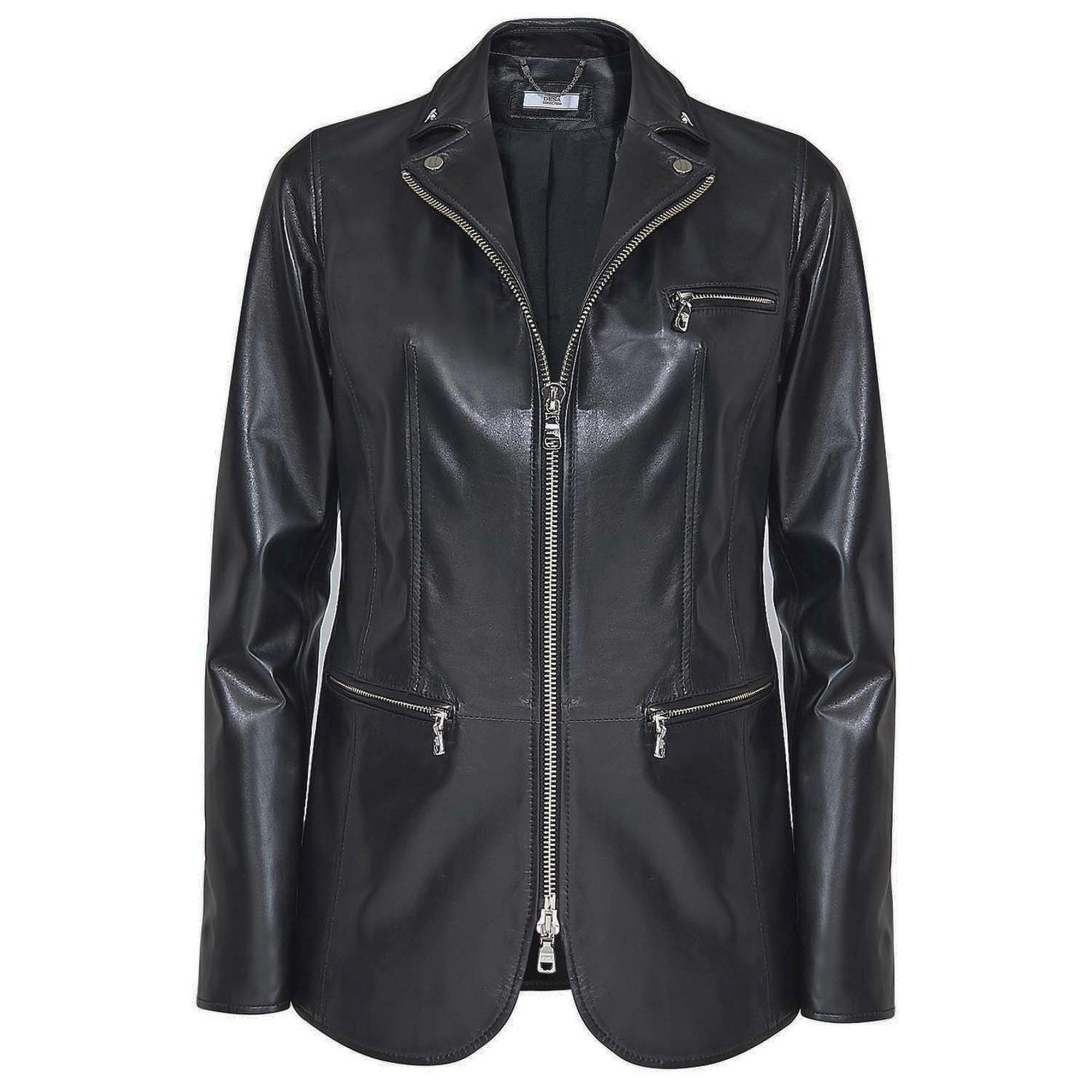 Elenore Kadın Deri Blazer Spor Ceket