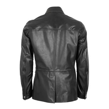  Briton Koyu Kahve Erkek Deri Mont