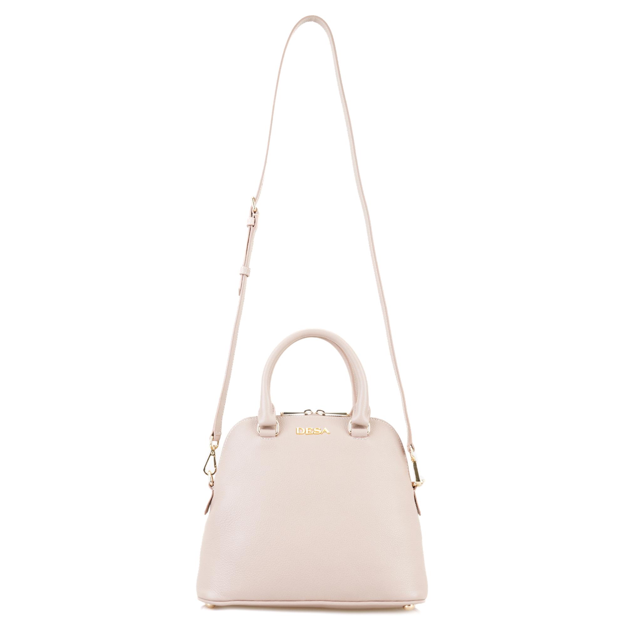 Mildred Bej Kadın Deri El Çantası