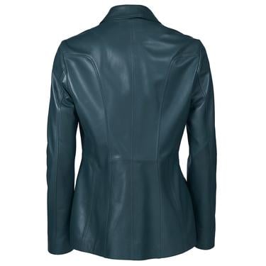  Yeşil Jaxie Kadın Deri Ceket