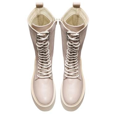  Kadın Bej Deri Çizme