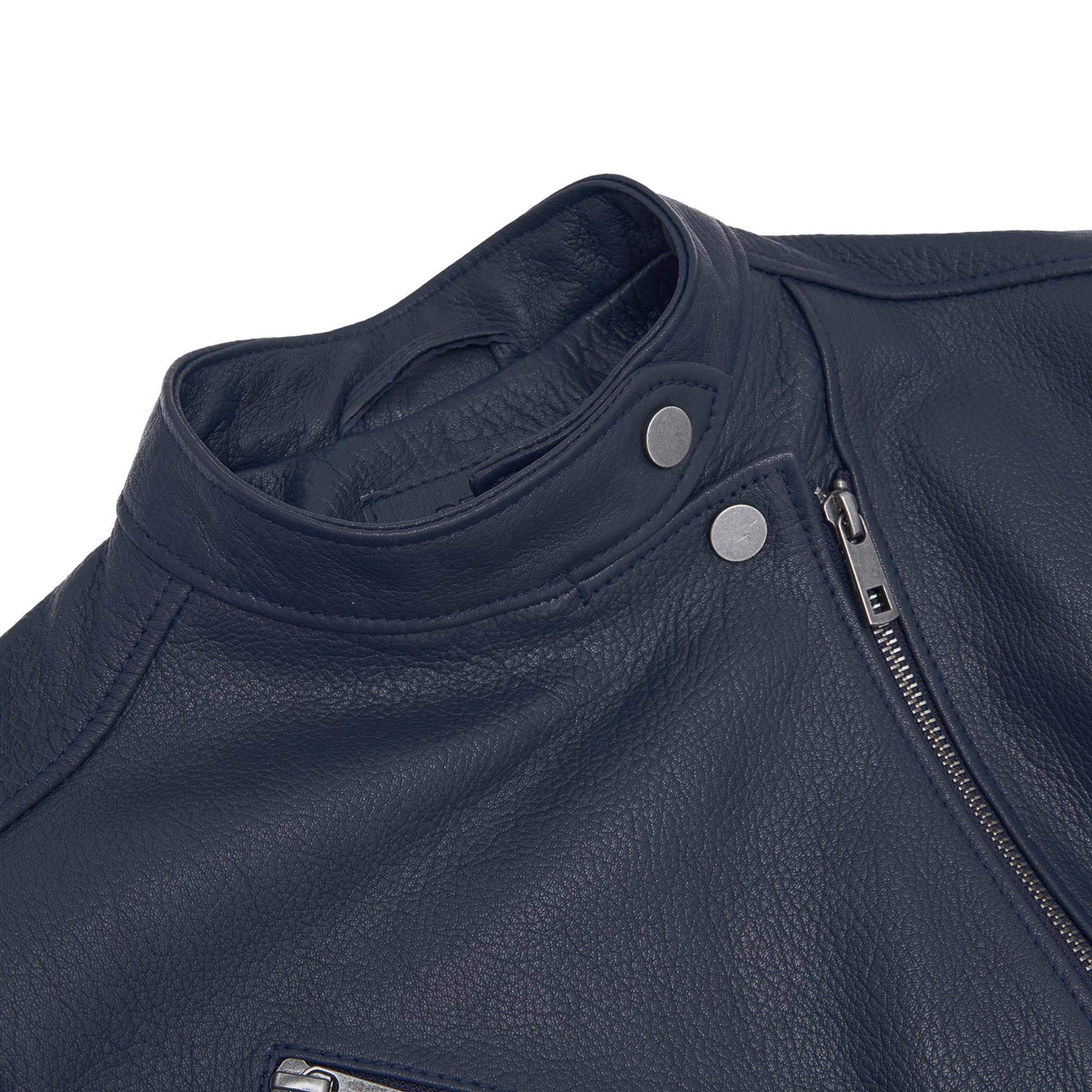 Destiny Lacivert Kadın Deri Ceket