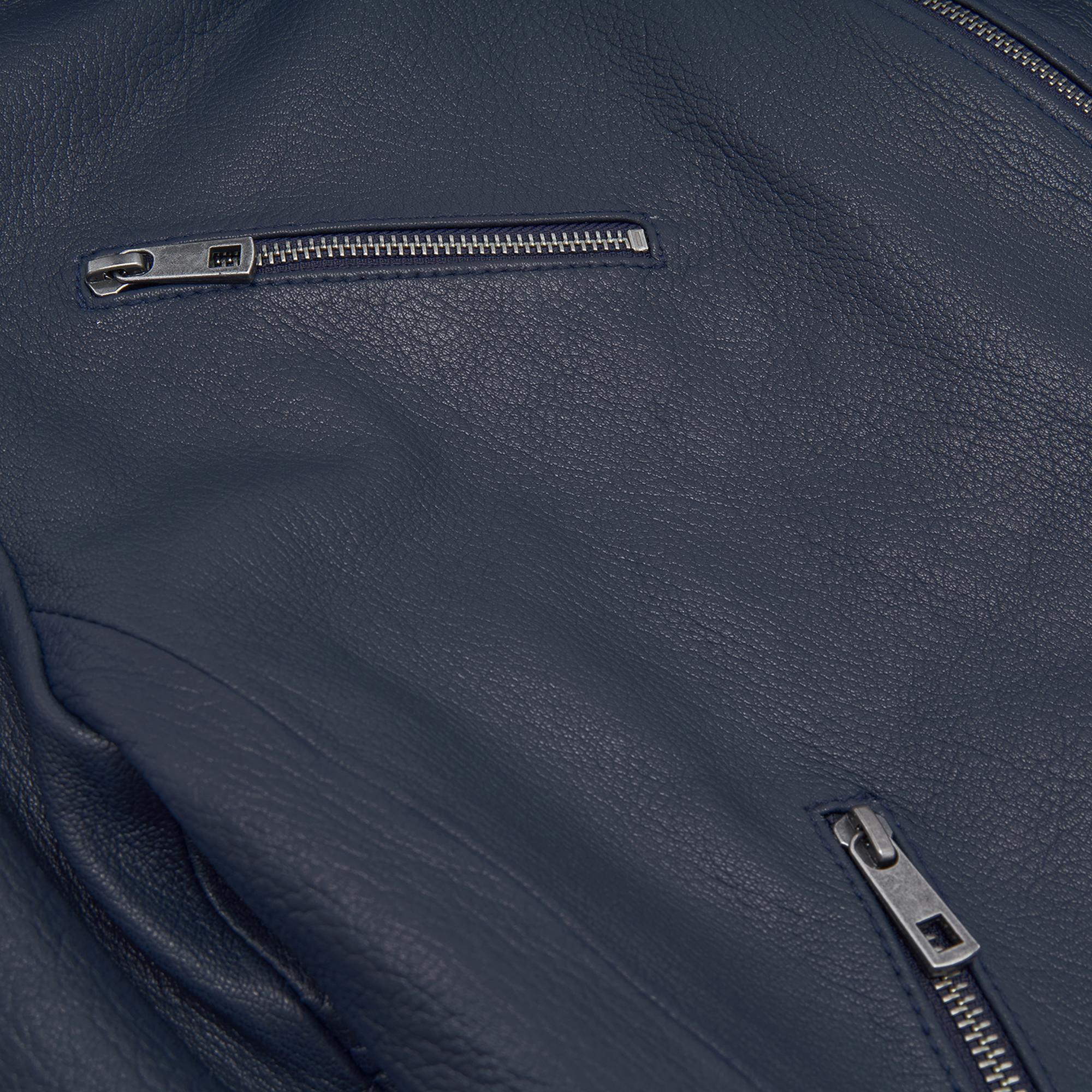 Destiny Lacivert Kadın Deri Ceket