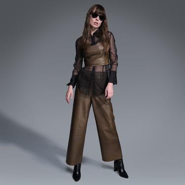  Ella Yeşil Kadın Deri Büstiyer