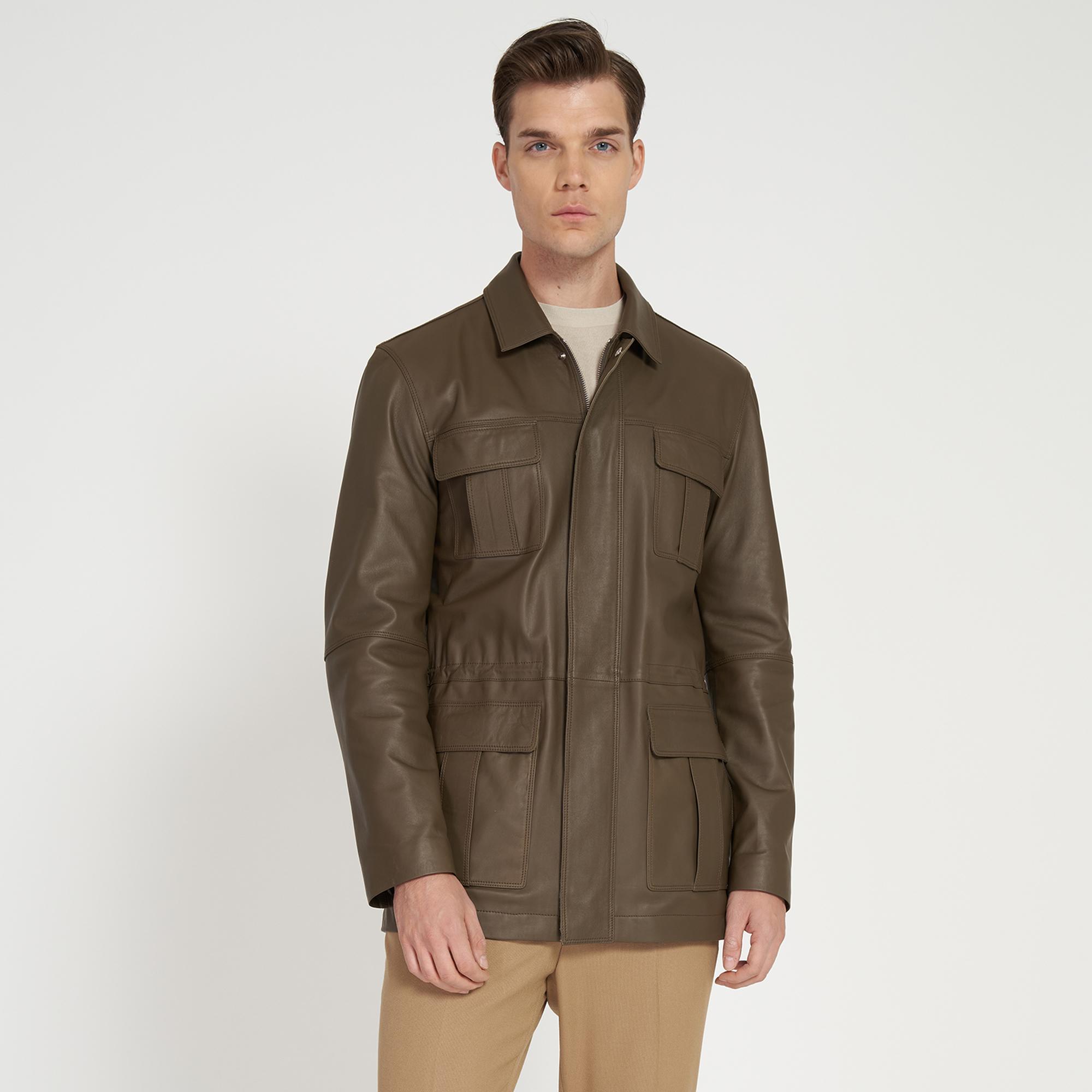 Anton Haki Erkek Deri Kaban