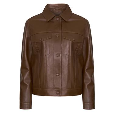  Alicia Konyak Kadın Deri Kapüşonlu Ceket