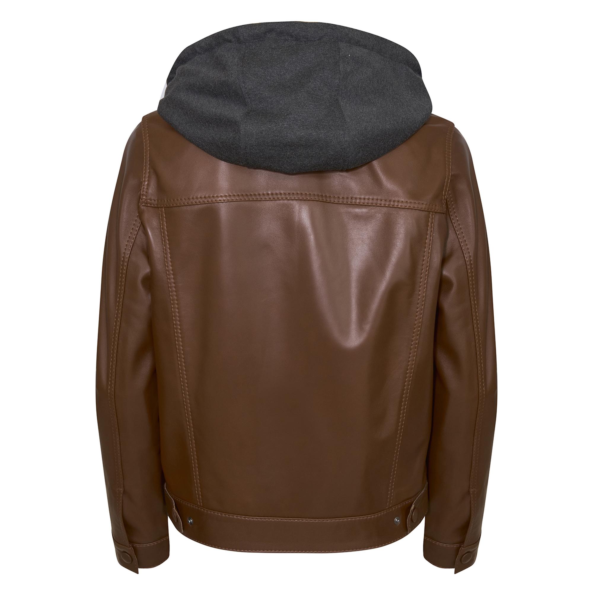 Alicia Konyak Kadın Deri Kapüşonlu Ceket