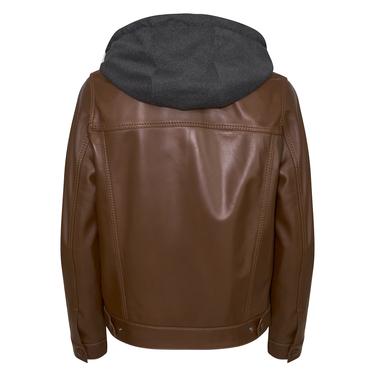  Alicia Konyak Kadın Deri Kapüşonlu Ceket
