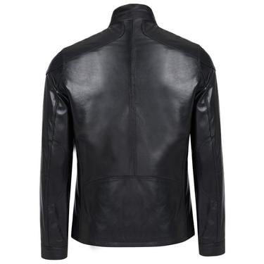  Paul Siyah Erkek Deri Ceket