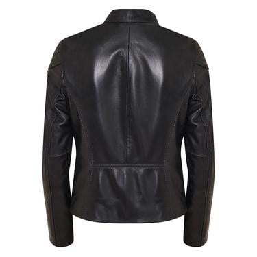  Ilaria Lacivert Kadın Deri Ceket