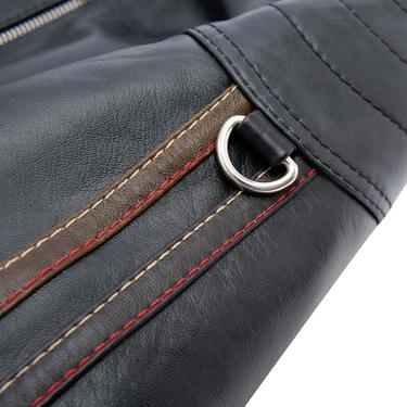  Ilaria Lacivert Kadın Deri Ceket