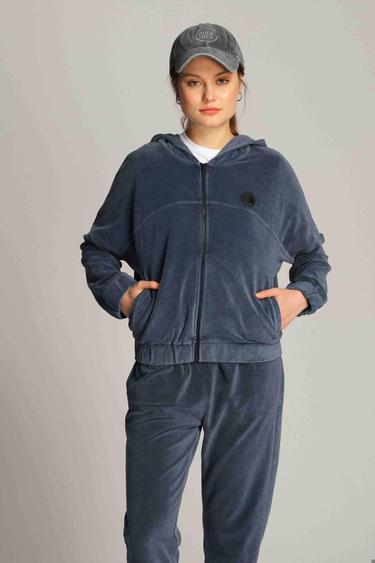  Kadın Spor Ceket 22094 166 - 166 NAVY BLUE