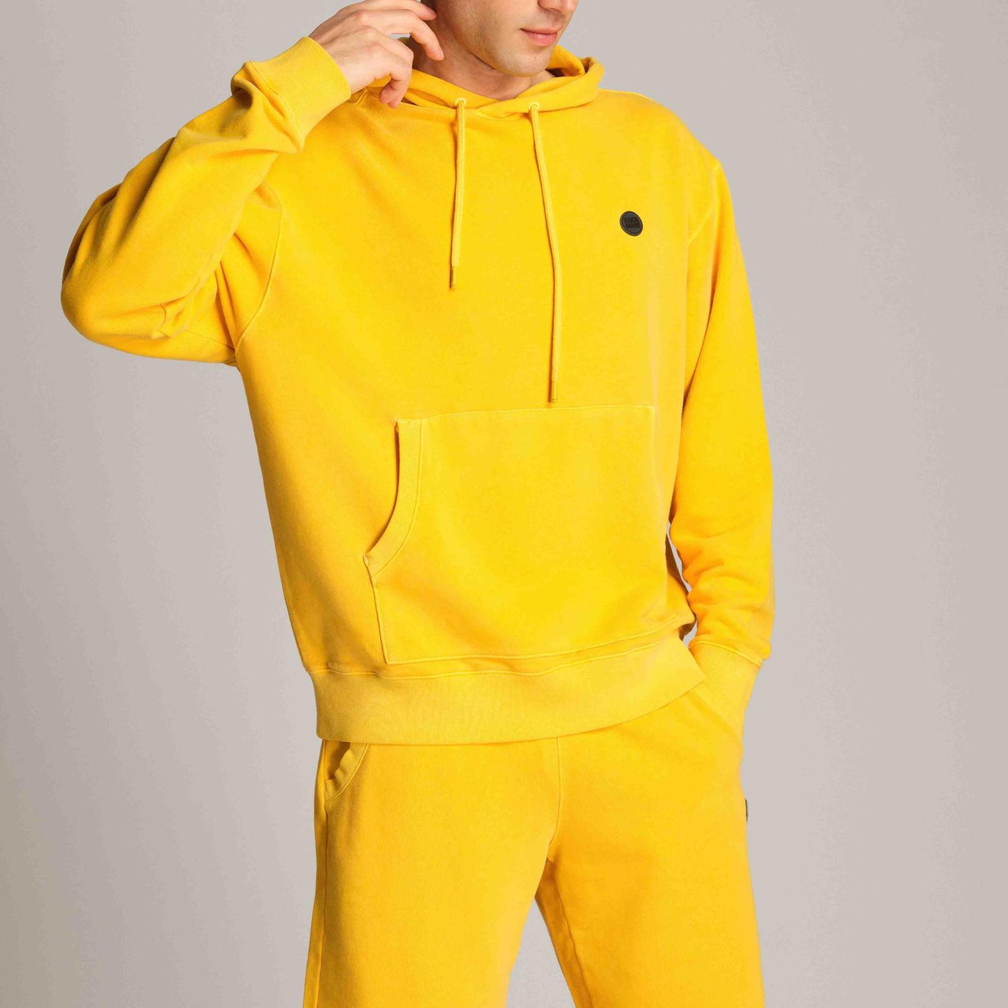 Erkek Kapüşonlu Sweatshirt 23305 951 - Golden rod