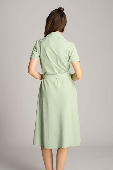  Kadın Elbise 23352 631 - Cameo green