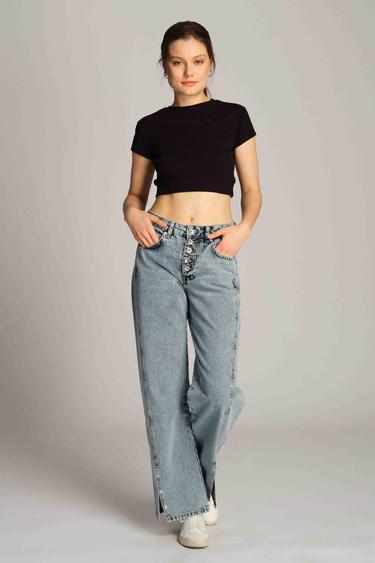  Kadın Kot Pantolon 23919 7789 - Light blue