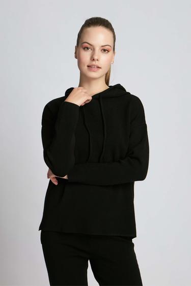  Kadın Kazak 21803 9000 - 9000 NERO