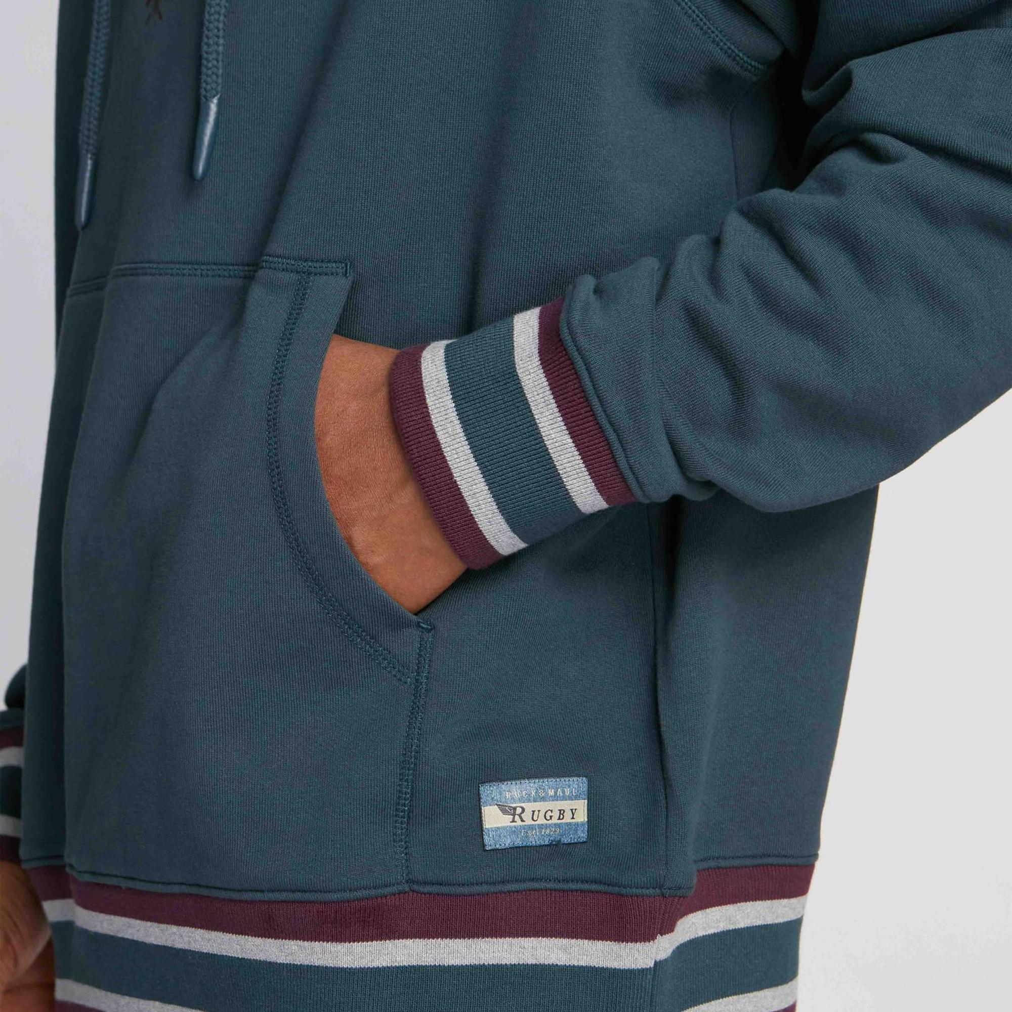 Erkek Kapüşonlu Sweatshirt 23003 353 - Space green