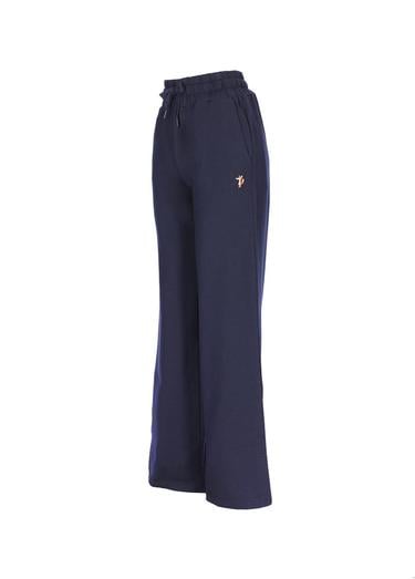  Kadın Örme Pantolon 22053 166 - 166 NAVY BLUE