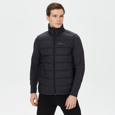  Jack Wolfskin Ather Down Vest Erkek Siyah Yelek