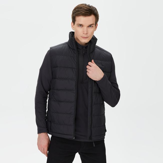  Jack Wolfskin Ather Down Vest Erkek Siyah Yelek