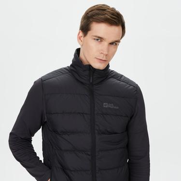  Jack Wolfskin Ather Down Vest Erkek Siyah Yelek