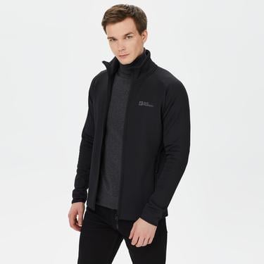  Jack Wolfskin Baiselberg Erkek Siyah Polar Ceket