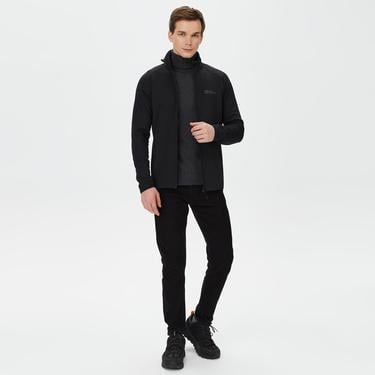  Jack Wolfskin Baiselberg Erkek Siyah Polar Ceket