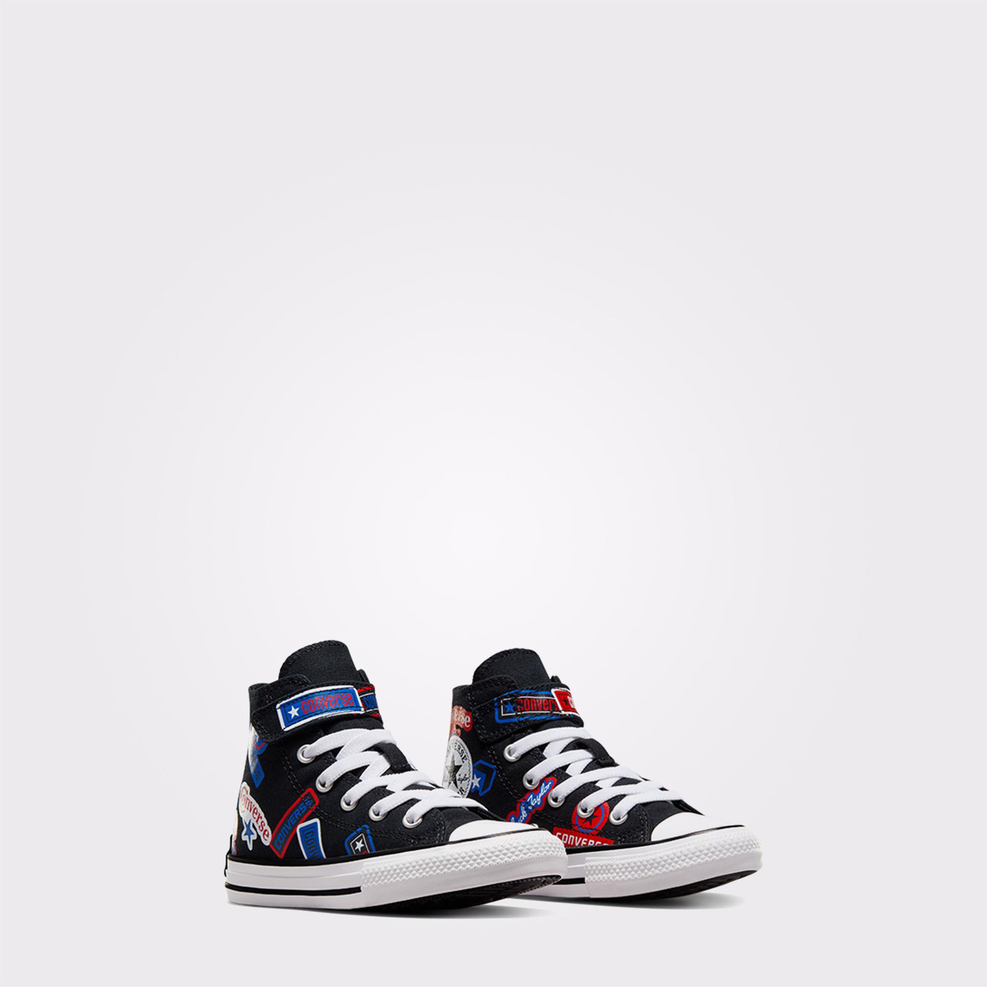 Converse Chuck Taylor All Star Easy On Stickers Çocuk Siyah Sneaker