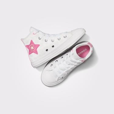  Converse Chuck Taylor All Star Sparkle Çocuk Beyaz Sneaker