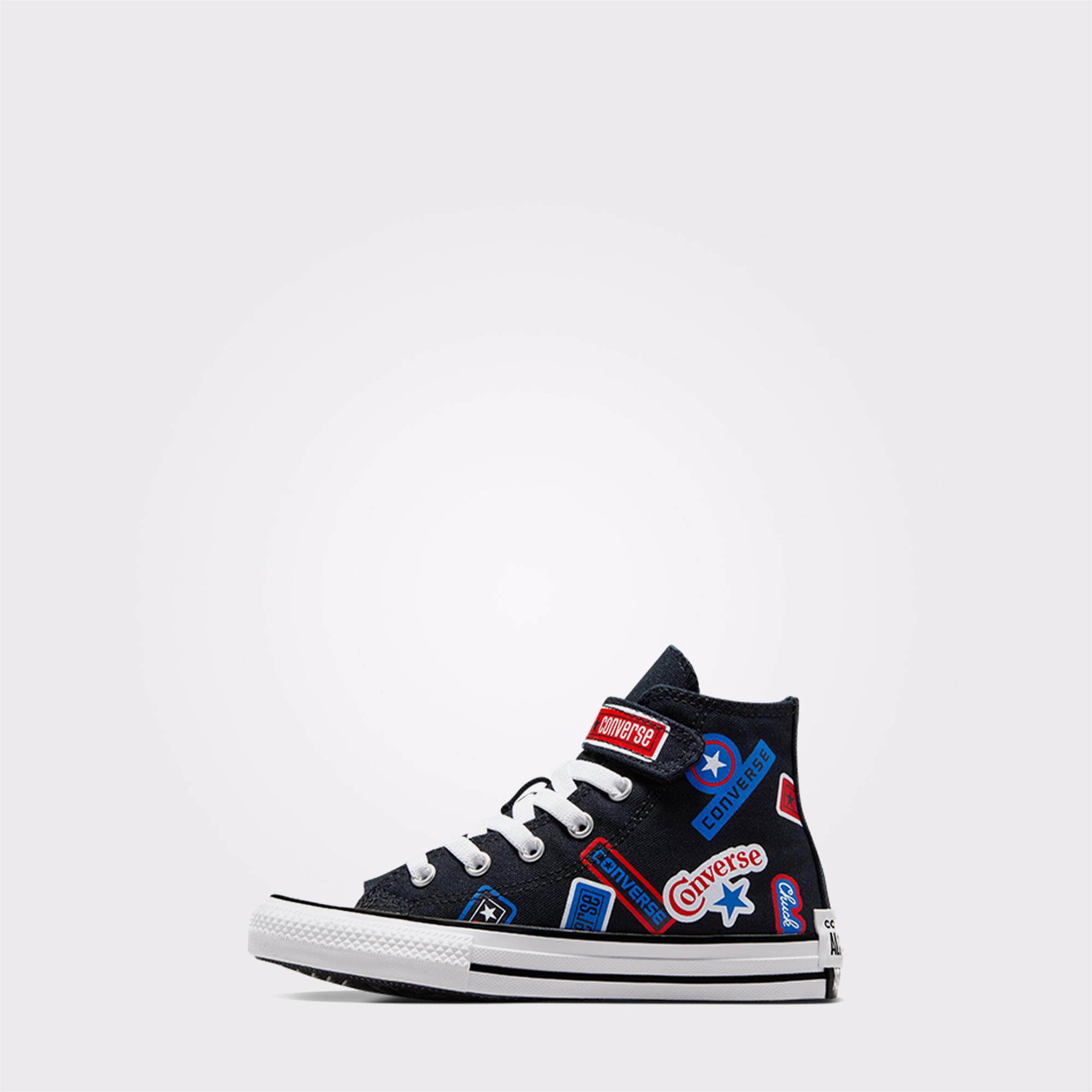 Converse Chuck Taylor All Star Easy On Stickers Çocuk Siyah Sneaker
