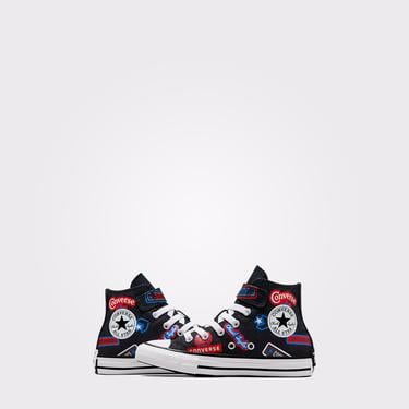  Converse Chuck Taylor All Star Easy On Stickers Çocuk Siyah Sneaker