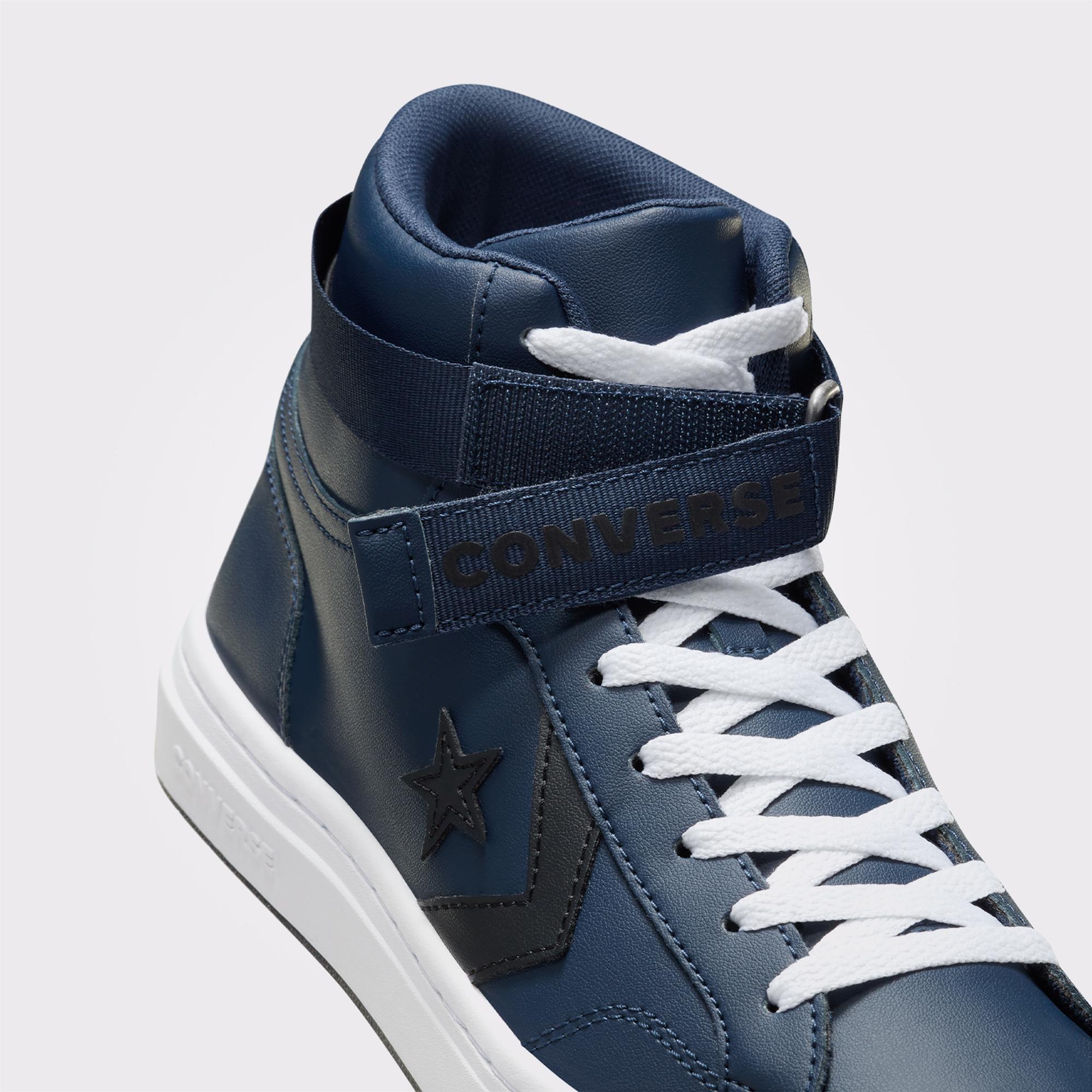 Converse Pro Blaze V2 Unisex Lacivert Deri Sneaker