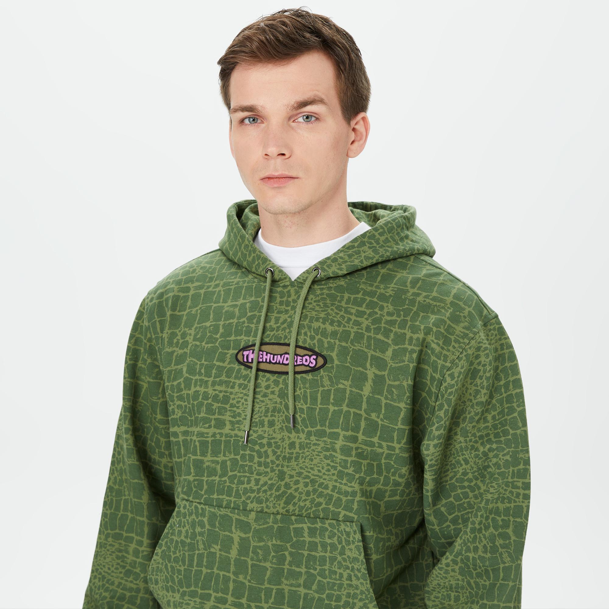 The Hundreds Croc Erkek Yeşil Hoodie