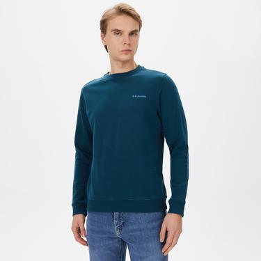  Columbia Basic Crew Erkek Yeşil Sweatshirt