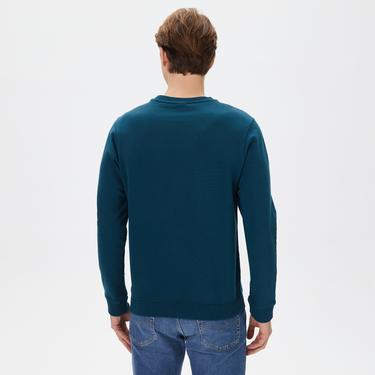  Columbia Basic Crew Erkek Yeşil Sweatshirt