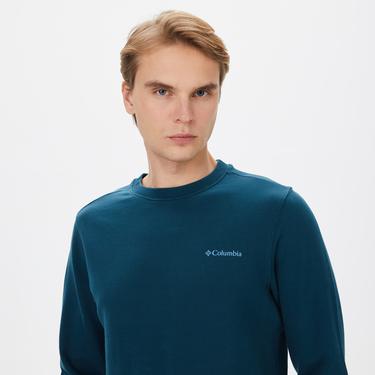  Columbia Basic Crew Erkek Yeşil Sweatshirt