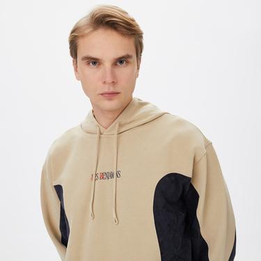  Les Benjamins 005 Unisex Kahverengi Oversized Hoodie Sweatshirt
