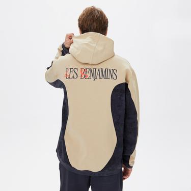  Les Benjamins 005 Unisex Kahverengi Oversized Hoodie Sweatshirt