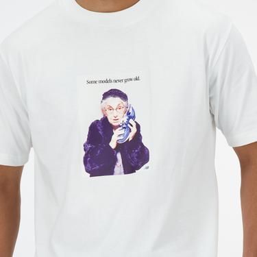  New Balance Athletics Models Never Age Relaxed Erkek Beyaz T-Shirt