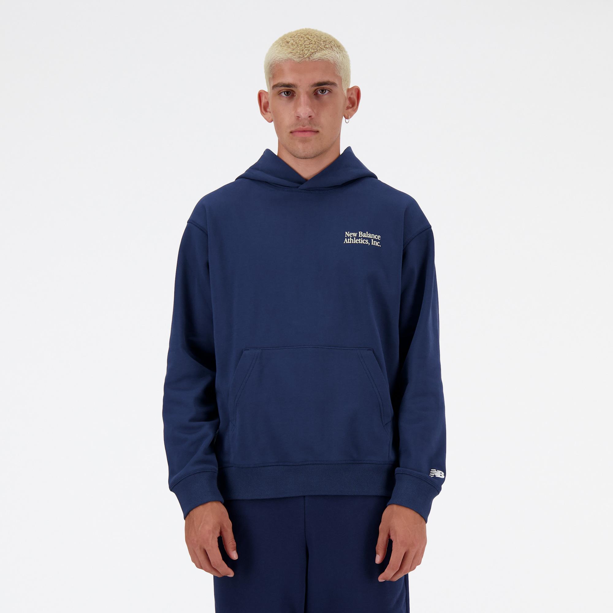 New Balance Athletics Models Never Age Relaxed Erkek Lacivert Sweatshirt