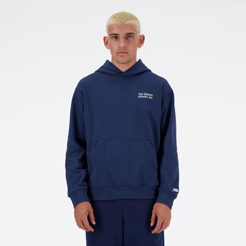  New Balance Athletics Models Never Age Relaxed Erkek Lacivert Sweatshirt