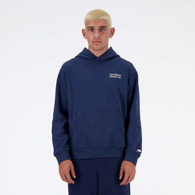  New Balance Athletics Models Never Age Relaxed Erkek Lacivert Sweatshirt