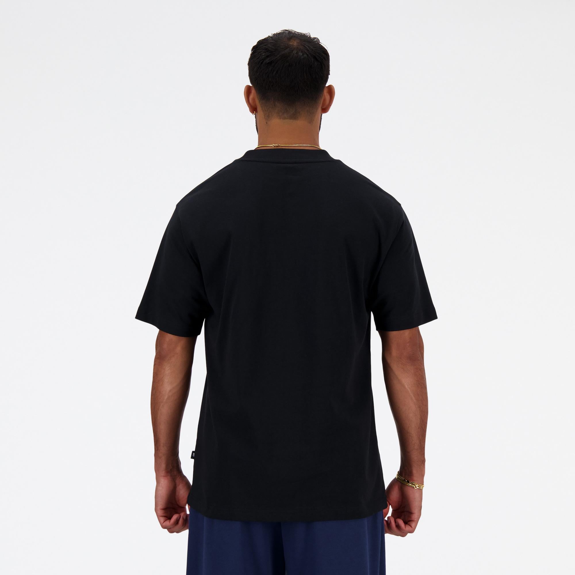 New Balance Athletics Models Never Age Relaxed Erkek Siyah T-Shirt