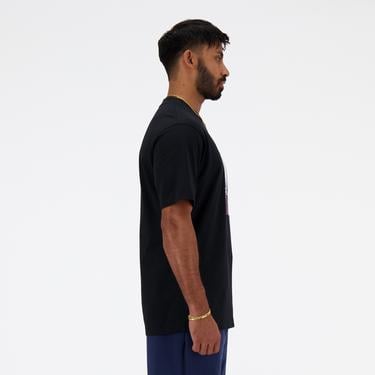  New Balance Athletics Models Never Age Relaxed Erkek Siyah T-Shirt