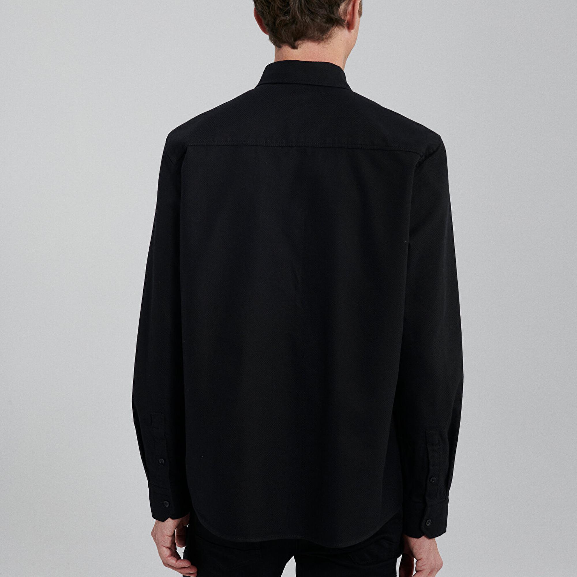 Mavi Siyah Gömlek Slim Fit / Dar Kesim 0210944-900